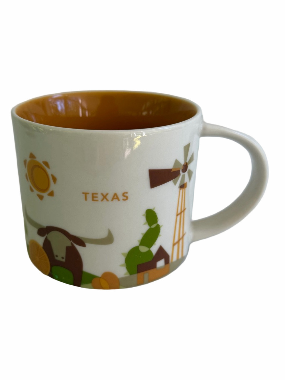 Starbucks Texas You Are Here Collection Coffee Mug Ceramic Cup 2016 14oz